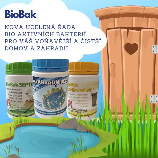 BioBak - produkty s bio aktivní bakterií pro čistší a voňavější dům a zahradu