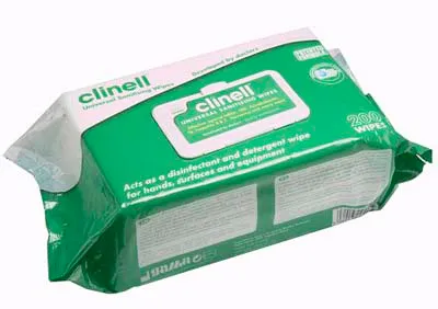 Zvlhčené dezinfekční utěrky CLINELL Universal Sanitizing 200