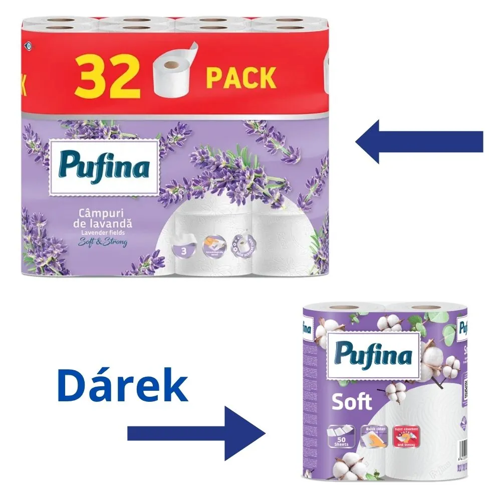 PUFKP_Pufina_Toaletni_papir_levandule_32_ks_darek_vybaveniprouklid.cz