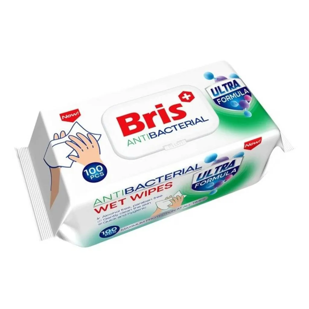 BR012_vlhcene_ubrousky_brise_antibakterialni_100ks_vybaveniprouklid