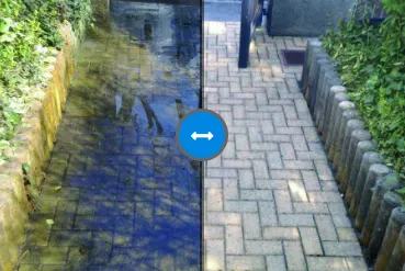 Čištění Finalitem - betonová dlažba